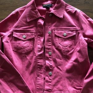 Pink jean jacket